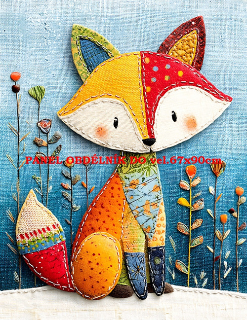 Bavlněný panel 7x10 cm