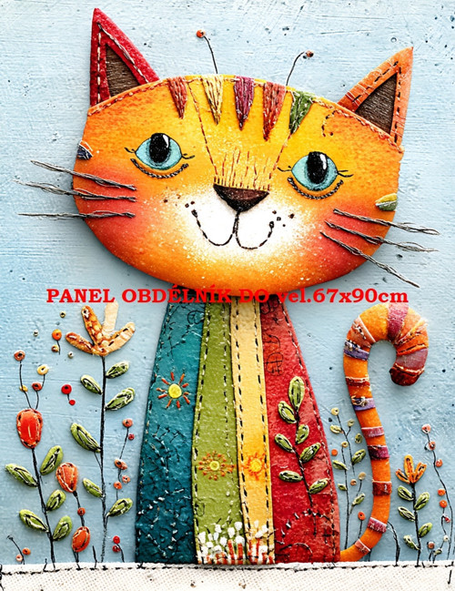Bavlněný panel 7x10 cm