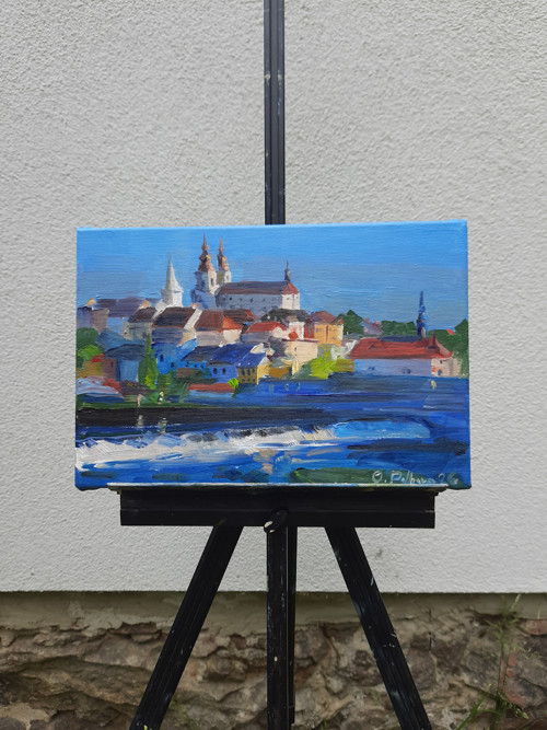 Olejobraz "Ráno v Kadani" - 20x30 cm