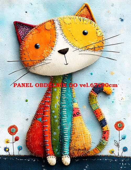 Bavlněný panel 7x10 cm
