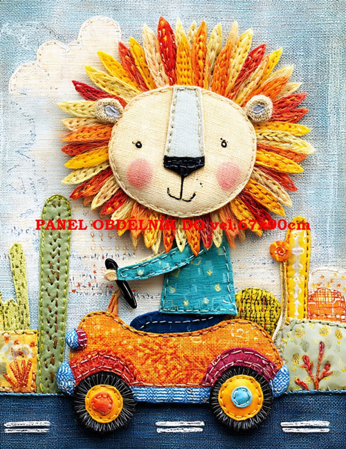 Bavlněný panel 7x10 cm