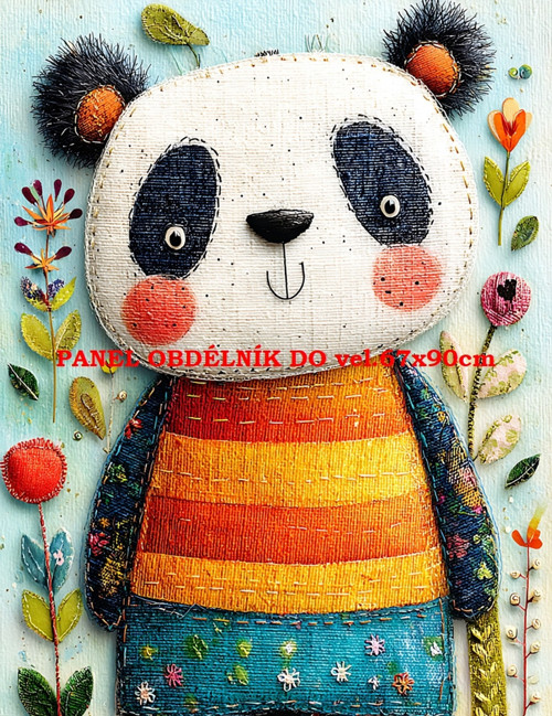 Bavlněný panel 7x10 cm