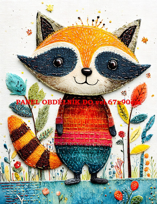 Bavlněný panel 7x10 cm