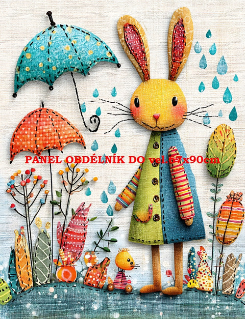 Bavlněný panel 7x10 cm — foto 1