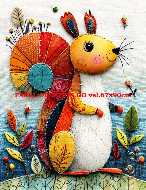Bavlněný panel 7x10 cm