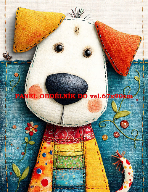 Bavlněný panel 7x10 cm — foto 1