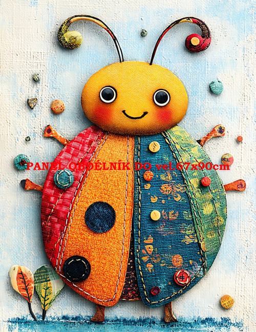 Bavlněný panel 7x10 cm — foto 1