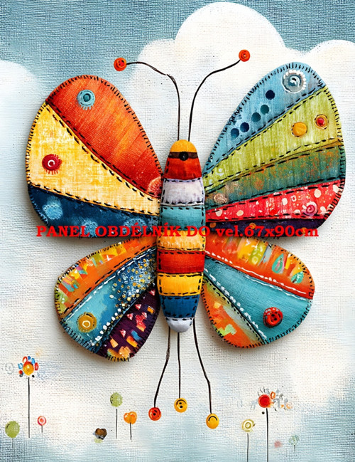 Bavlněný panel 7x10 cm