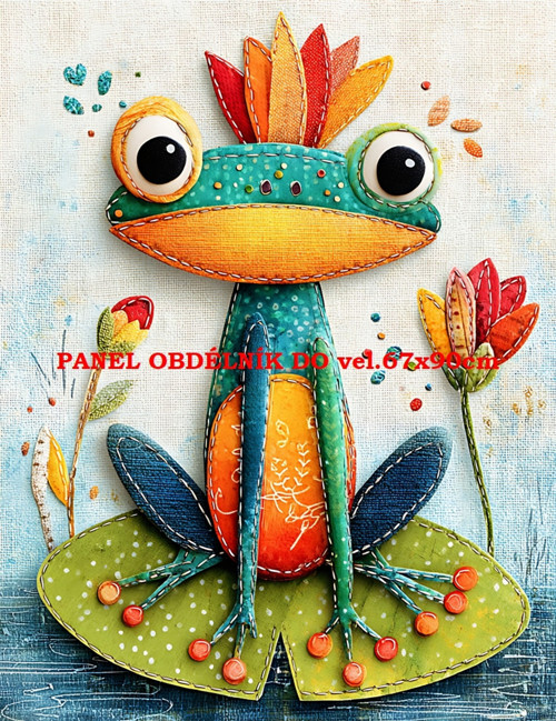 Bavlněný panel 7x10 cm