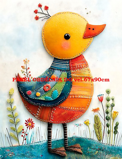Bavlněný panel 7x10 cm