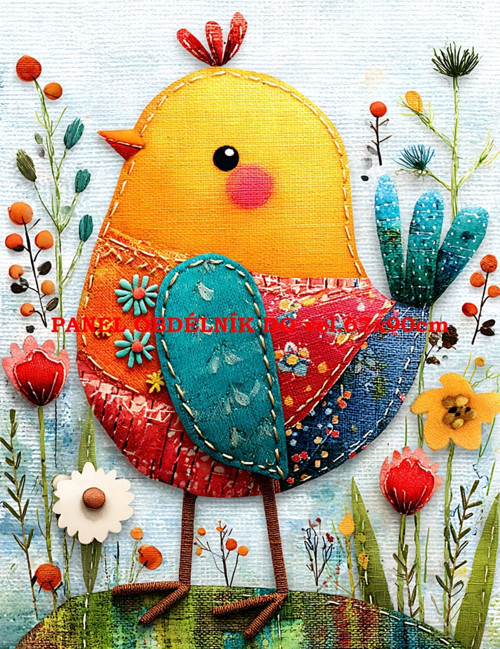 Bavlněný panel 7x10 cm