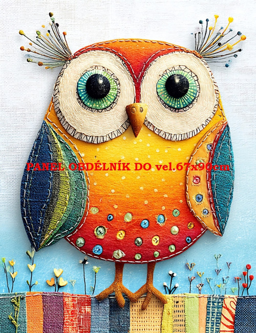 Bavlněný panel 7x10 cm