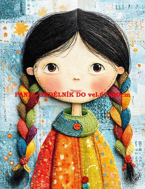 Bavlněný panel 7x10 cm