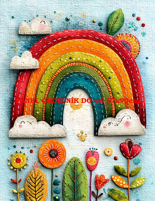 Bavlněný panel 7x10 cm