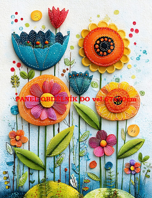 Bavlněný panel 7x10 cm