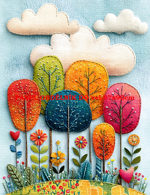 Bavlněný panel 7x10 cm — foto 1