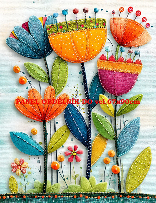 Bavlněný panel 7x10 cm — foto 1