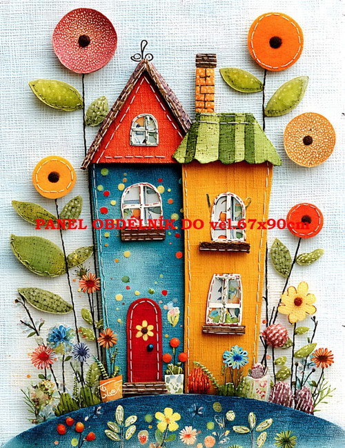 Bavlněný panel 7x10 cm