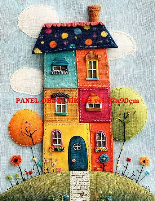 Bavlněný panel 7x10 cm