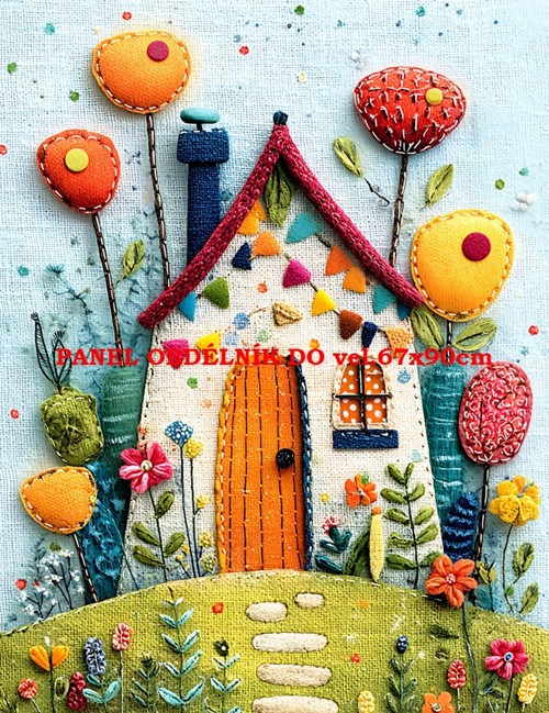 Bavlněný panel 7x10 cm
