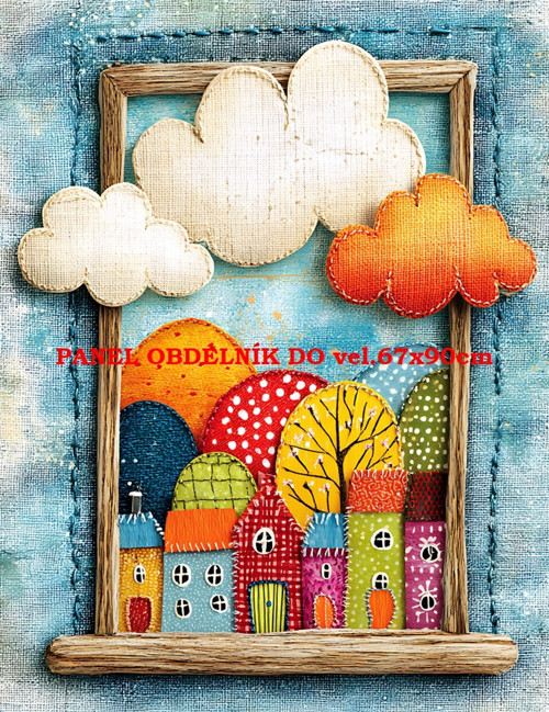 Bavlněný panel 7x10 cm