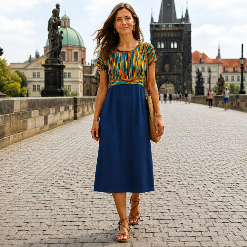 Šaty FLOW pruhy — foto 1