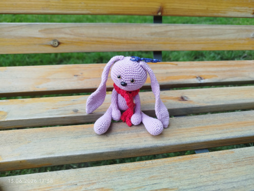 HANDMADE Amigurumi Bunny Rabbit Keychain 6"