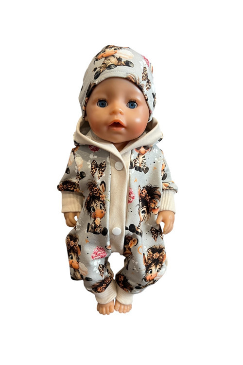 Overal pro BABY BORN - 43 cm, zebra
