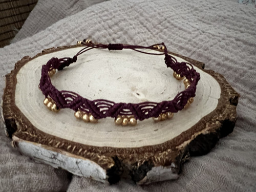 Boho nákotníček wine&gold