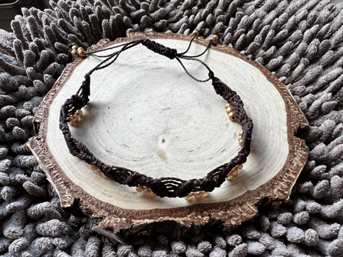 Boho nákotníček chocolate&gold