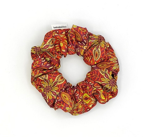 Scrunchie gumička Mandala L - klasik II.