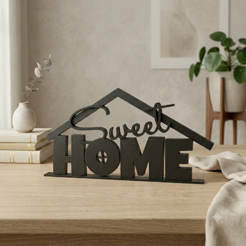 Dekorace na stůl Sweet Home černá barva