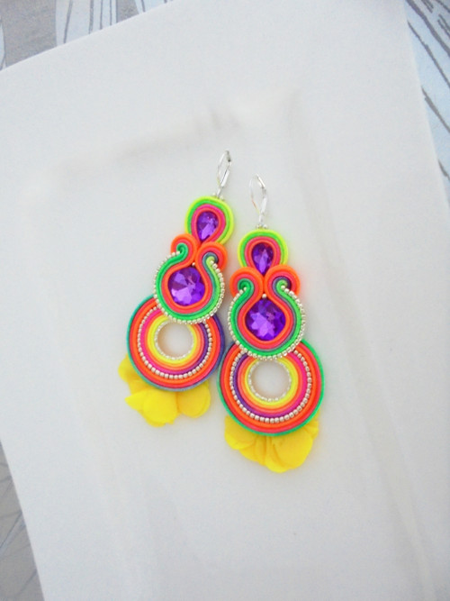 Soutache náušnice