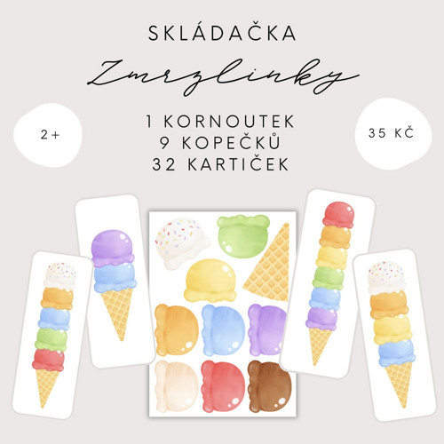 Skládání zmrzliny (PDF - tisk)