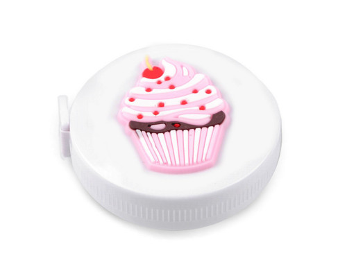 Svinovací metr s 3D obrázkem - cupcake
