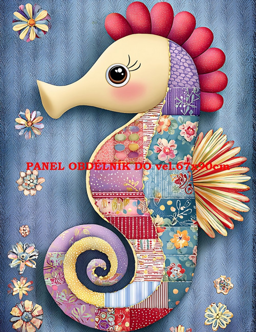 Bavlněný panel 7x10 cm