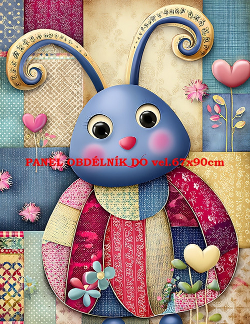 Bavlněný panel 7x10 cm