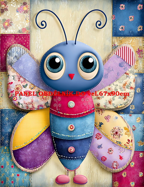 Bavlněný panel 7x10 cm