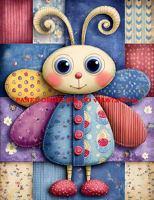 Bavlněný panel 7x10 cm