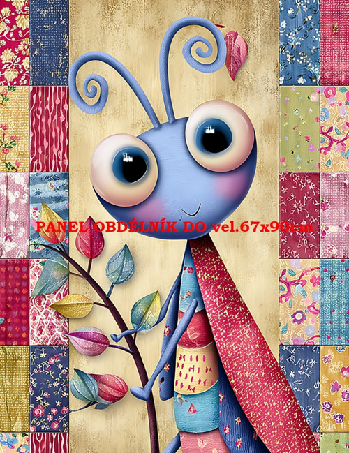 Bavlněný panel 7x10 cm