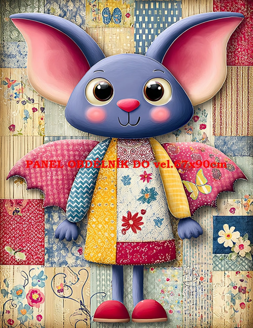 Bavlněný panel 7x10 cm