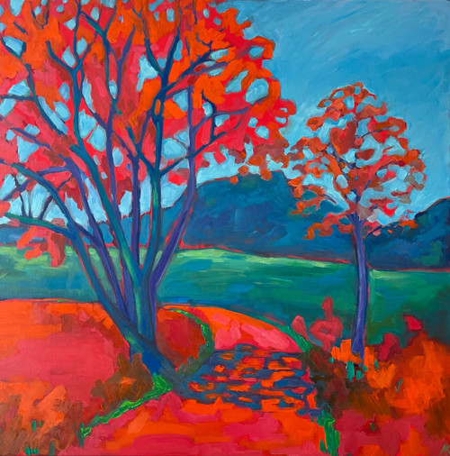 Z plenéru, 80 x 80 cm