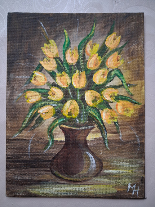 Obrázek - žluté tulipány