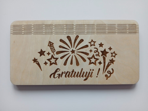 Dárkový cash box "Gratuluji"