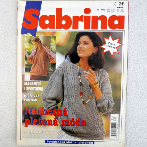 Sabrina č.2/F - Nádherná pletená móda