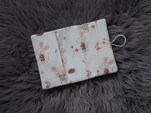 Obal na očkovací průkaz bordó + myška