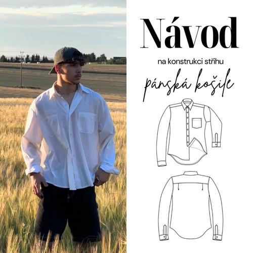 Konstrukce střihu pánské košile – návod