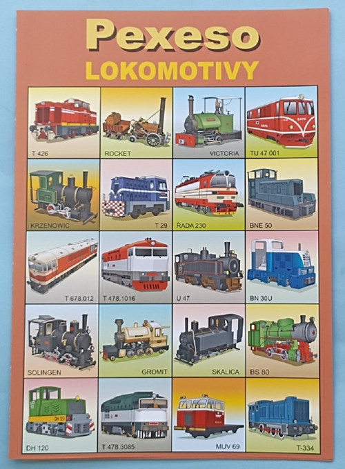 Pexeso Lokomotivy