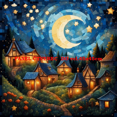 Bavlněný panel 10x10 cm