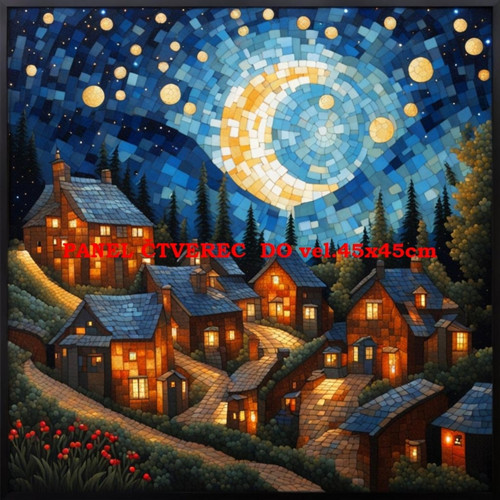 Bavlněný panel 10x10 cm